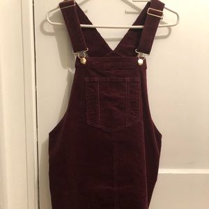 H&M maternity overalls dress, corduroy